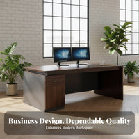 Minimalist aesthetic Single-Drawer Workstation Modern Design Computer Desk With Storage Drawers Office Furniture Sturdy Construction for Professionals, Students, Remote Workers, Bedroom