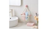 Space-Saving Wire Storage Basket with Suction Cups for Bathroom, Shower, Kitchen, Vanity