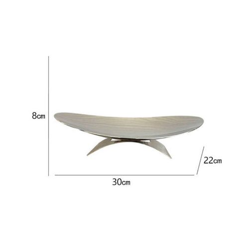 Stainless Steel Fruit Tray Minimalist Home Decor Sculptural