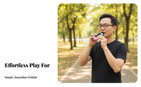 Easy to Play Kazoo Flute Portable Plastic Kazoo Replaceable Diaphragm for Beginners, Musicians, Music Accompaniment, Performance, Party