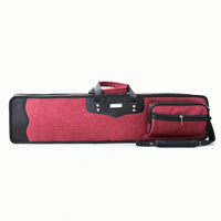 Bamboo Flute Bag Hardhard-Plate Flute Carrying Bag with Pocket Rectangular Woodwind Case for Students, Travel