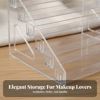 Tiered Makeup Holder Space-Saving Cosmetic Organizer Easy Assembly for Bedroom