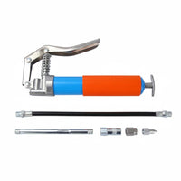7 Pieces Multi-Purpose 120CC Mini Grease Kit Aluminum Alloy Body Manual Grease Set High Pressure Maintenance Tool Heavy Duty for Marine