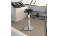 360-Degree Rotatable Boat Seat Base with Swivel Painted Finish Swivel Seat Base Quick-Release Helm Chair Mount for Boats, Yachts