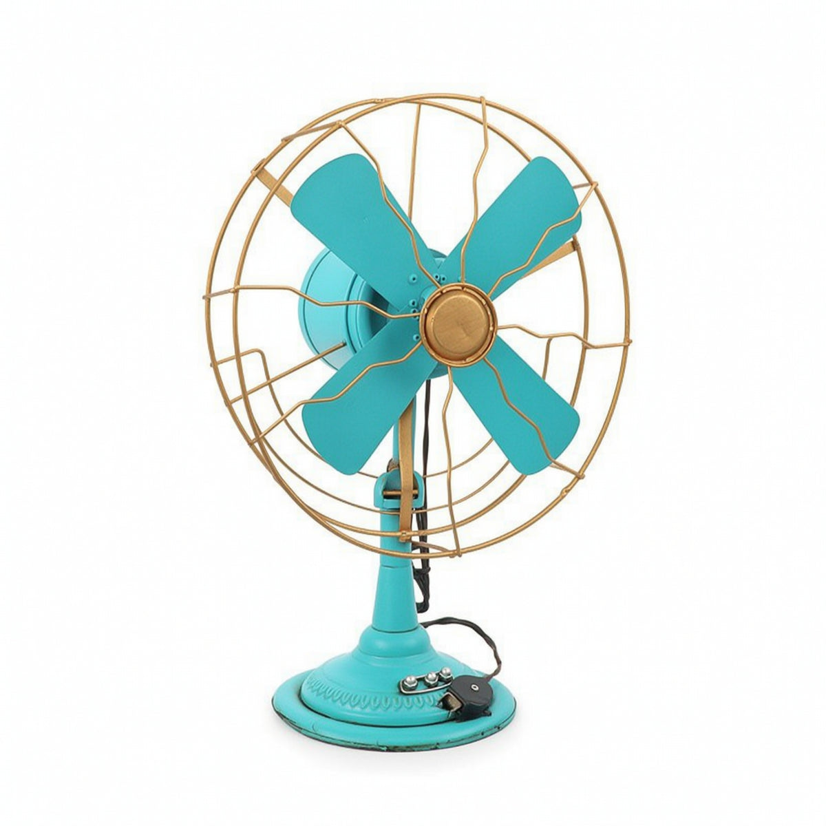 Vintage Fan Ornament Small Decor Compact for Photo Shoots, Bookshelves