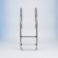 Stainless Steel Pool Ladder Rustproof 2-Step Pool Ladder Polished for Inground Pools