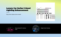 A-Series car dashboard air vent LED mood light trim