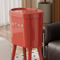 Narrow Space Trash Can Large Capacity Tall Trash Bin Easy to Use for Corner