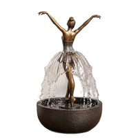 跨境Legant Ballerina Tabletop Water Fountain芭蕾舞女桌面喷泉