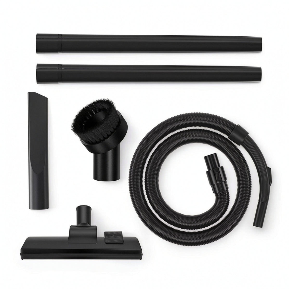 Vacuum Cleaner Attachment Kit with Plastic Connector Accessory Kit Brush Set Straight Tubes Suitable for Home Cleaning Ceiling Edge Cleaning