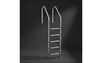 5-Step Pool Ladder Easy to Install Stainless Steel Pool Ladder Drillless for in-Ground Pools