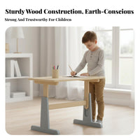 Ergonomic Student Desk and Chair Height Adjustable children's Furniture for Home