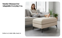 Low Upholstered Sitting Pier Multi-Functional Footrest adaptable for Living Room