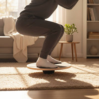 Rehab Exercise Round Balance Disc Non-Slip Surface Wooden Balance Board 360 Degree Rotation for Rehabilitation, Home Workout