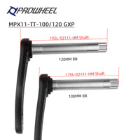 prowheel雪地车牙盘中空一体32T34T36T中锁牙盘胖自行车链轮