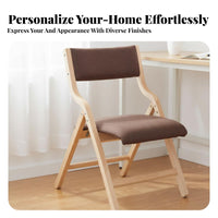 Wooden Folding Chair Easy to stow Padded Wooden Folding Chair for Event Hosts