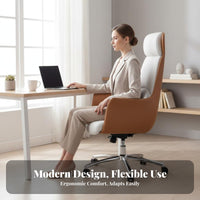 Highspine Rolling Armchair Ergonomic Design Office Furniture Height Adjustable Thick Padding for Managerials, Conference Room