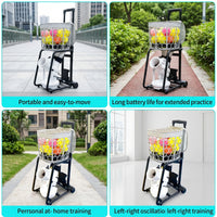 Pickleball Machine with Remote Control Portable Pickleball Machine Wheeled Ball Thrower for Coaches, Backyard, Driveway
