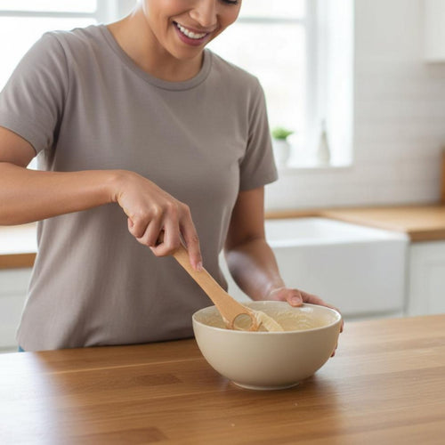 2 Pieces Wooden Batter Whisk Long-Lasting Batter Whisk Ergonomic Handle