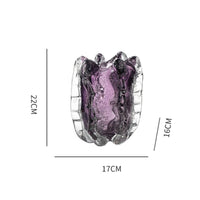 Gradient Glass Vase Handmade Two Tone Glass Vase for Model Room