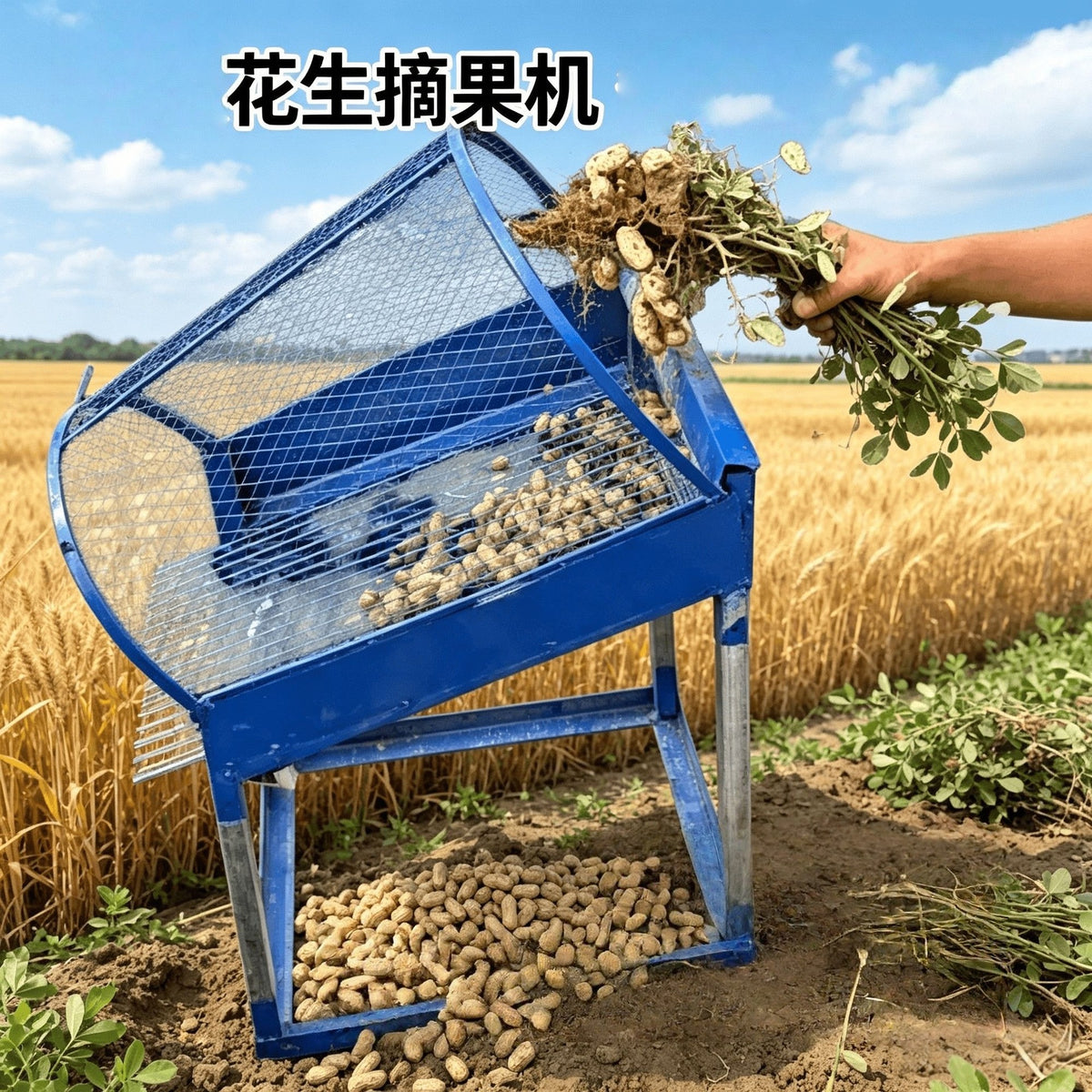 Manual Peanut Thresher for Efficient Separation