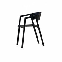 Minimalist Backrest Chair utilitarian design Modern Dining Chair Sturdy Metal Legs Easy Assembly for Business Owners, Restaurant