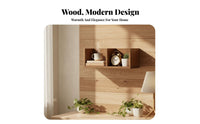 Floating Plank Shelf Easy Installation Wall-Mounted Display shelf for Homeowners