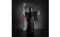 Freestanding Inflatable Grim Reaper Oversized Grim Reaper with Harvesting Blade Outdoor Gothic for Yard, Garden, Party