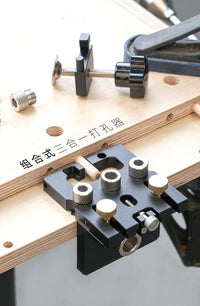 3-in-1 Woodworking Dowel Drilling Jig