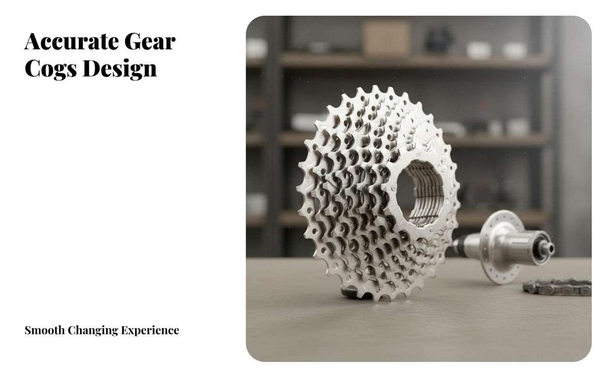 Multi-Speed Bike Cassette High-Precision Tooth Profile Road Bike Cassette Smooth Gear Changing Cycle Rear Gears for Cyclists, Transportation Cyclist S