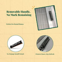 Matte black aluminum handle