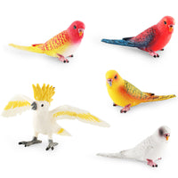 Realistic Parrot Bird Figurine Static Decoration Toy for Desktop