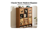 Large Capacity Shoe Storage Cabinet with Doors Space Saving Design Entryway Shoe Cabinet Removable Shelves for Families, Homeowners, Apartment Dwellers, Hallway, Living Room, Bedroom, Closet