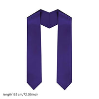 Satin Graduation Stole Soft Drape Graduation Honor Sash Classic End for Students