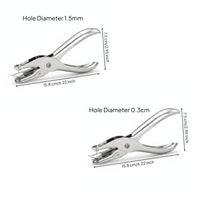 Fuse Bead Hole Punch Silver Finish Bead Puncher Compact for Keychain Making