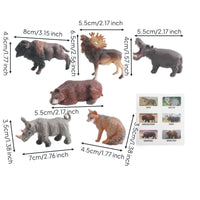 Jungles Animal Playset Realistic Animal Model Wildlife Figure Set for Kids, Classroom, Home Education, Playroom
