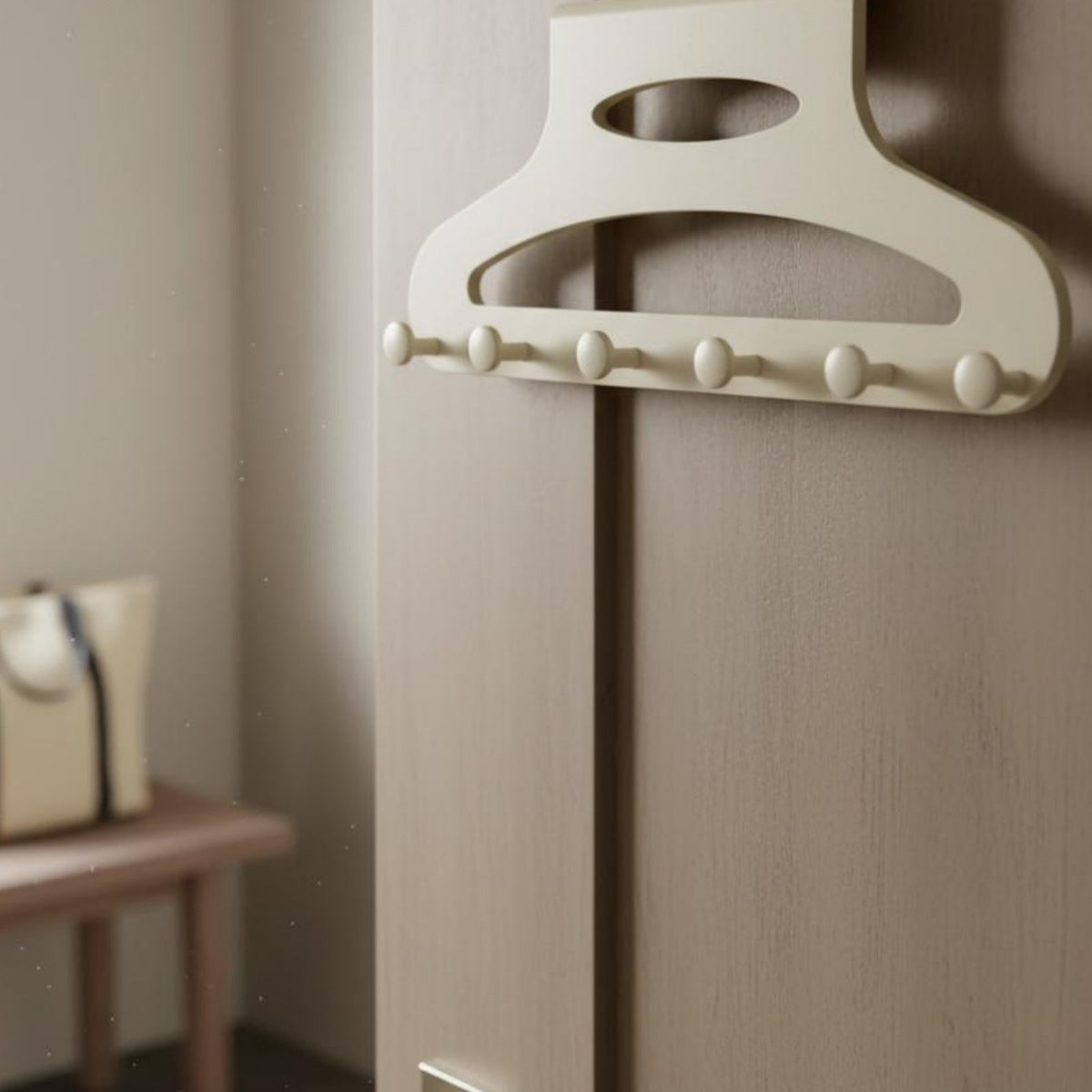 Door Back Hook Organizer No over Door Hook Rack Easy to Install