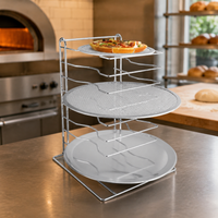 Pizza Rack Kitchen Rack 30.5cm Chrome Finish Countertop Use