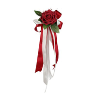 Wedding Car Flower Romantic Flower Decoration with Ribbon Floral for Door Handle
