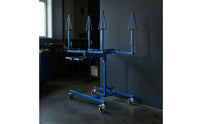 Auto Body Paint Stand with Clamps Heavy-Duty Auto Body Panel Holder with Wheels Car Panel Stand with Wheels Adjustable Sturdy