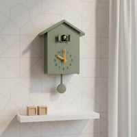 Chirping Wall Avian Timepiece Cute Design Pendulum Chirping Avian Timepiece Easy