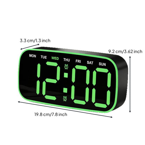 LED Digital Alarm Clock Modern Design Large Display Digital Clock for Seniors
