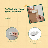 Picture Frame Hanging Hardware, Strong Hold D-Ring hangers, stable Wall Mounting for Art, Photo, Mirror