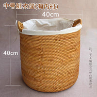 藤编脏衣篮脏衣物收纳筐家用编织洗衣篮脏衣篓大号脏衣桶污衣篮