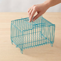Small Animal Carrier and Iron Hamster Cage, Rectangular Pet Travel Cage, Portable Small Pet Dwarf Hamster Cage with Breathable Front Sliding Door