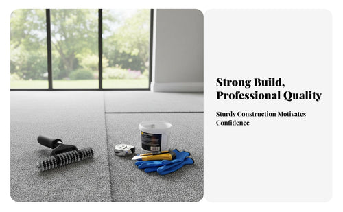 Creates Seamless Finish Carpet Seam Roller Efficient Adhesion Toothed Carpet Roller Heavy Duty Ergonomic Handle for Professional Installers, Flooring Contractors, DIYers, Floor Installation, Home Improvement, Job Sites, Commercial Areas