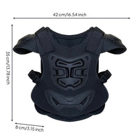 Guard Gear with Shoulder Protectors Shockproof Bike Vest Lightweight Bike Chest Protector for Kids, Young Children