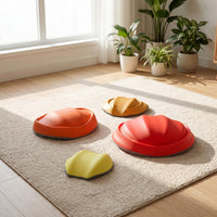 4 Pieces Molded Stepping Stones with Anti-Slip Base Motor Skills Balance Stepping Stones Sensory Toy Odorless for Classroom