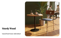 Sturdy Construction Wooden Backrest Chair Ergonomic Design Retro Kitchen Chair Cutout Back Feature Household Furniture High-Density Foam Cushion for Small Apartment Dwellers, Restaurant Owners, Homeowners, Living Room, Home Office