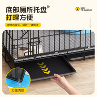 猫笼子宠物别墅一体猫屋舍空笼家用室内猫砂盆猫窝不占地猫狗围栏